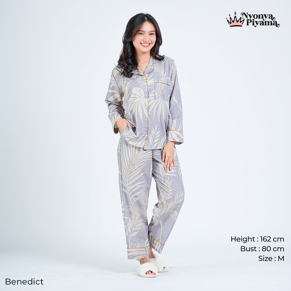 Classic Pajamas Katun Set - Benedict
