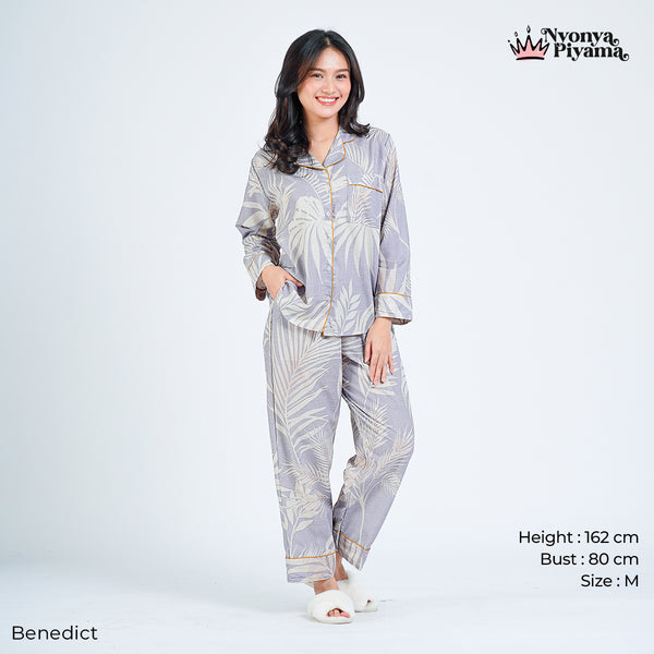 Classic Pajamas Katun Set - Benedict
