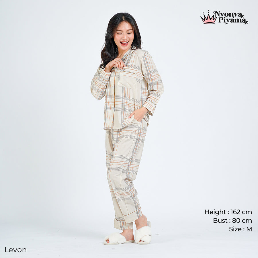 Classic Pajamas Katun Set - Levon