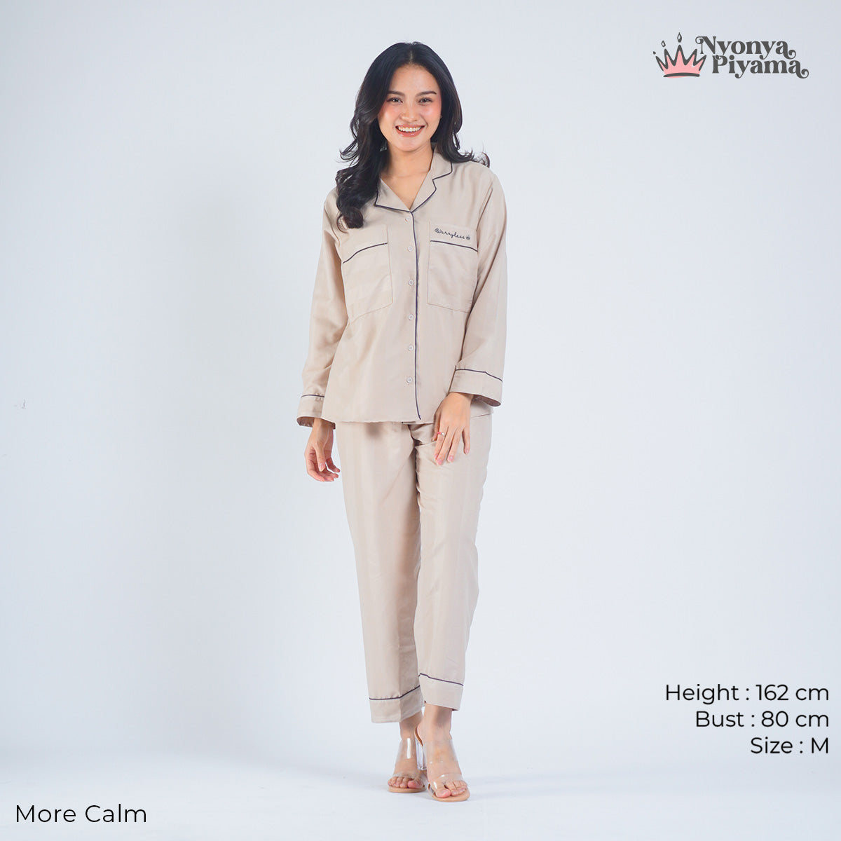 Worryless Series - Braless Piyama Lengan Panjang