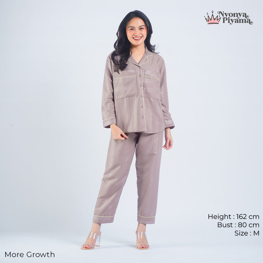 Worryless Series - Braless Piyama Lengan Panjang