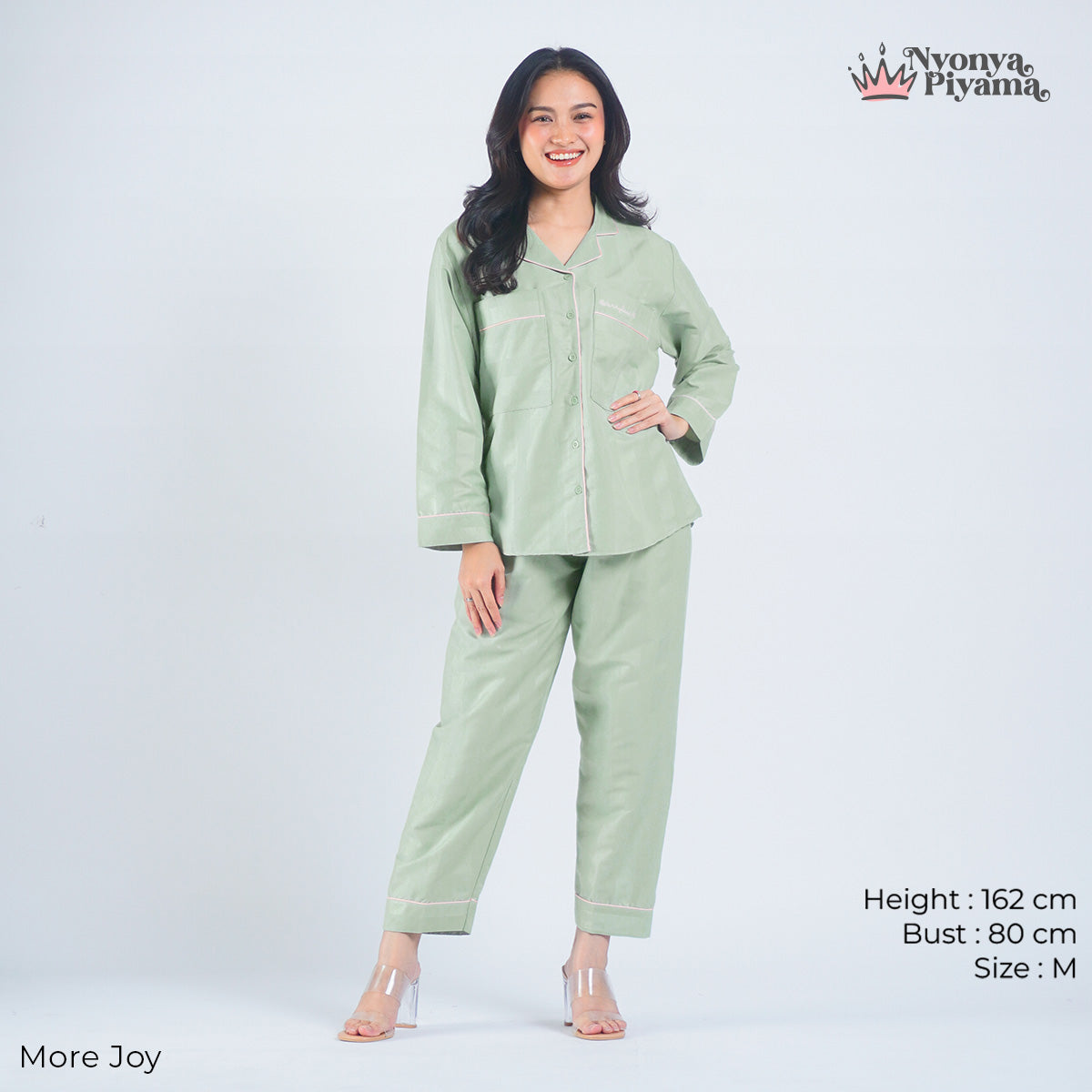 Worryless Series - Braless Piyama Lengan Panjang