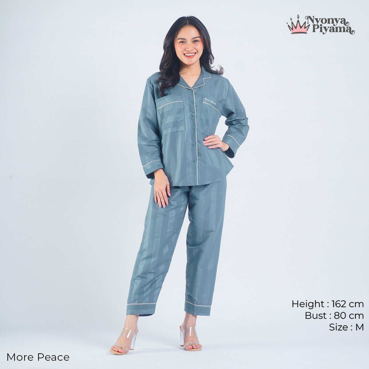Worryless Series - Braless Piyama Lengan Panjang