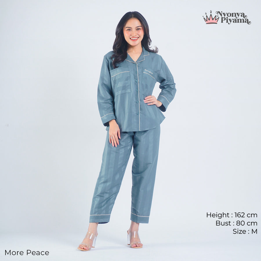 Worryless Series - Braless Piyama Lengan Panjang