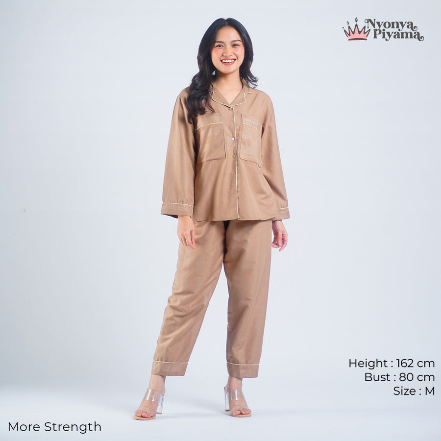 Worryless Series - Braless Piyama Lengan Panjang