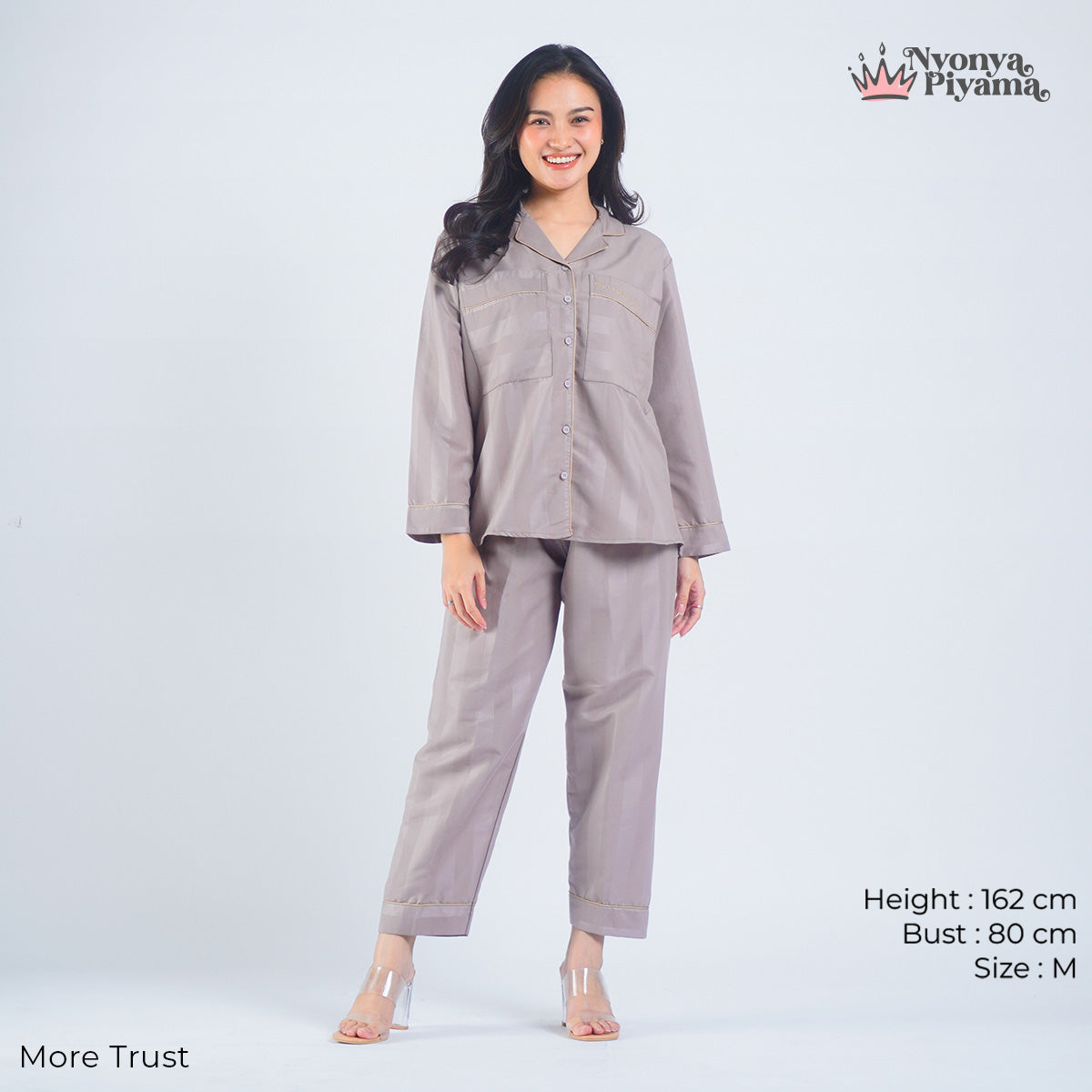 Worryless Series - Braless Piyama Lengan Panjang