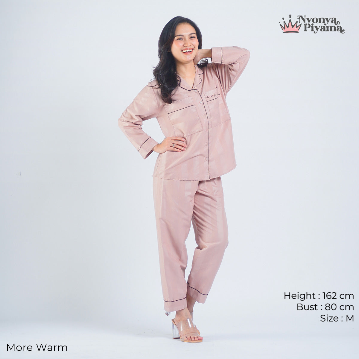 Worryless Series - Braless Piyama Lengan Panjang