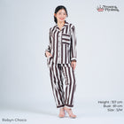 Classic Poly Rayon Robyn Series - Piyama Set Lengan Panjang
