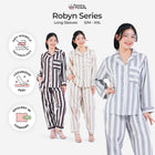 Classic Poly Rayon Robyn Series - Piyama Set Lengan Panjang