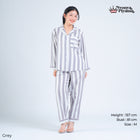 Classic Poly Rayon Robyn Series - Piyama Set Lengan Panjang