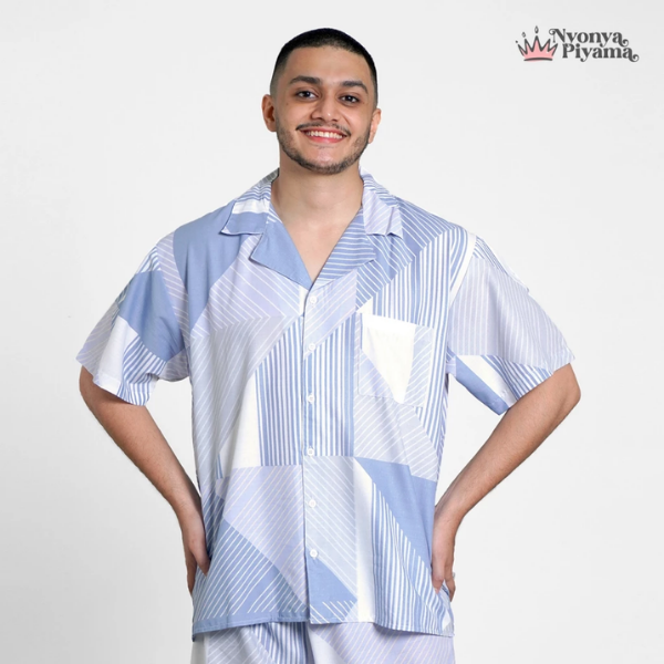 Classic Pajamas Katun Pria Set - Audy