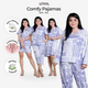 Comfy Katun Deventer Blue - Piyama Set