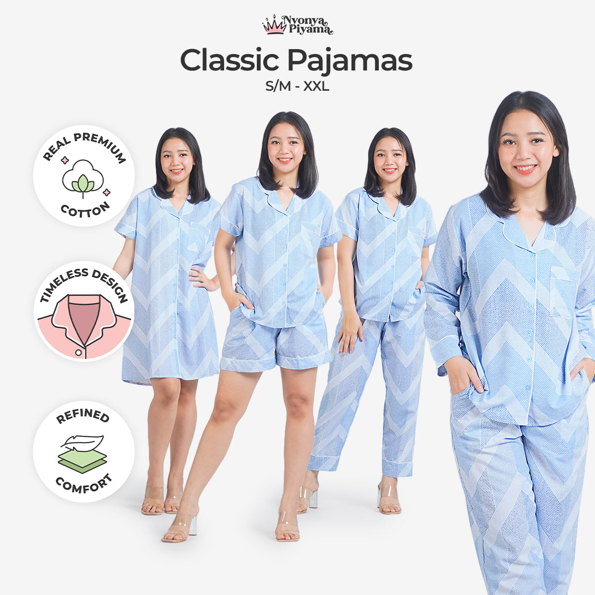 Classic Katun Aspen - Piyama Set