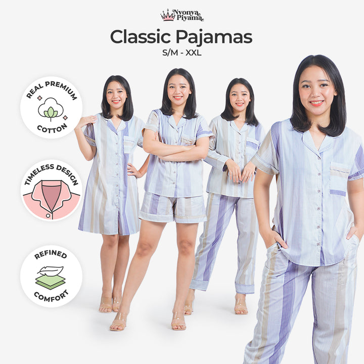 Classic Katun Lennon - Piyama Set